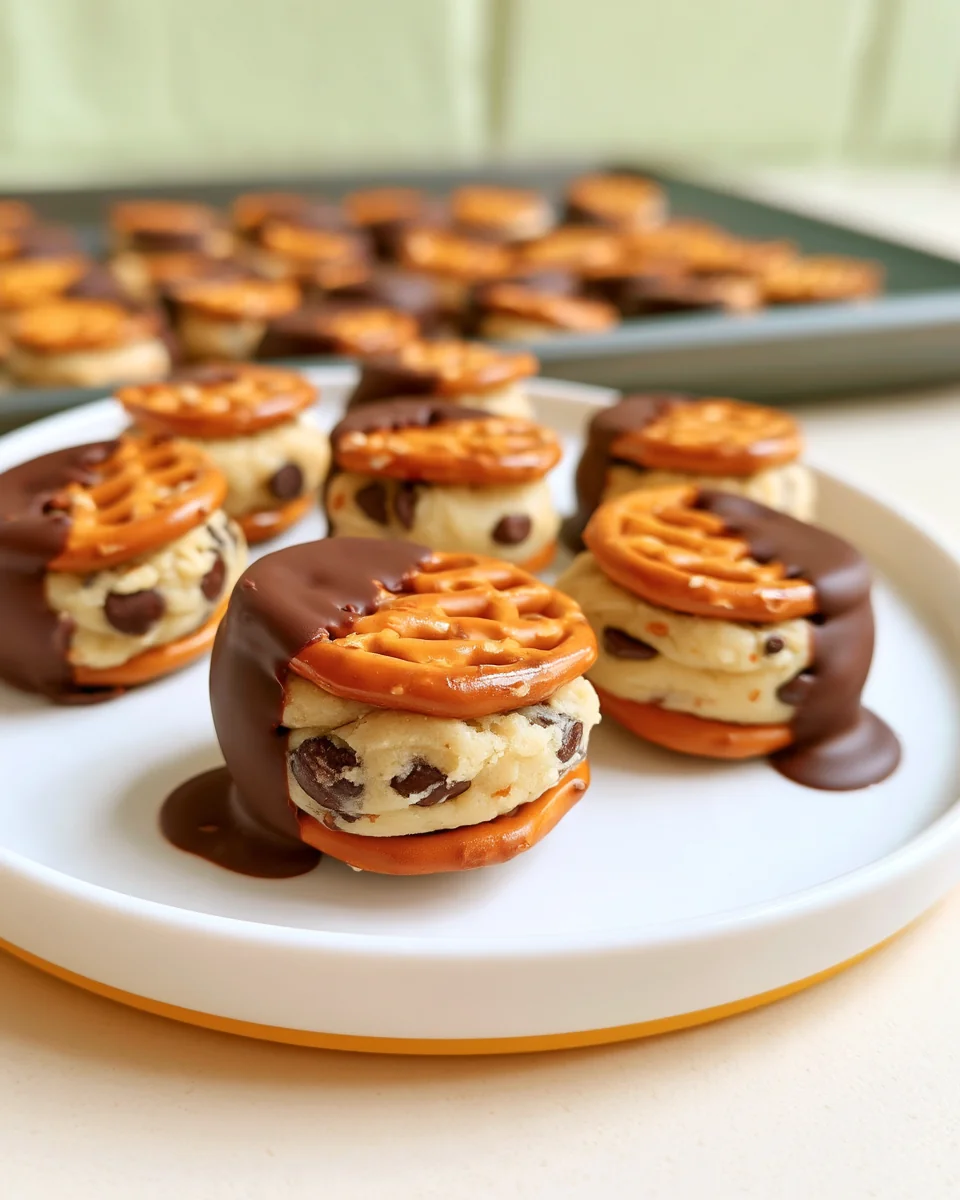 Cookie Dough Pretzel Bites